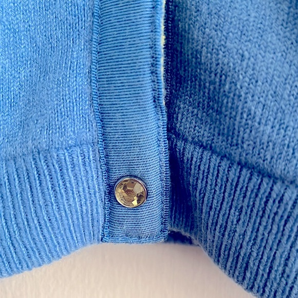 I.E. Petite Blue Cardigan, Petite Small - Picture 4 of 8